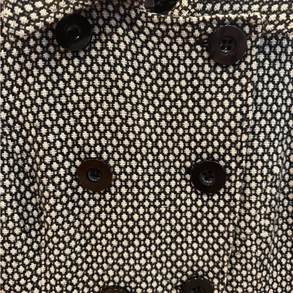 ‼️LADIES DEAL OF THE DAY‼️Charter Club Black and White Peacoat - Picture 3 of 8